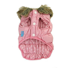 Ruched Bubble Dog Jacket by Dogo - Pink