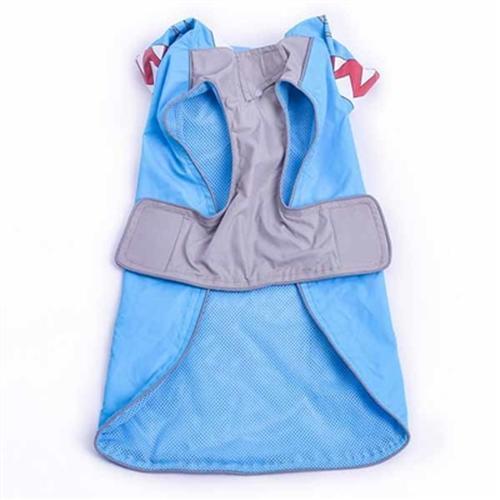 Shark Dog Raincoat by Dogo - Blue
