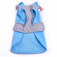 Shark Dog Raincoat by Dogo - Blue