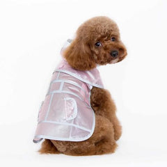 Jelly Dog Raincoat by Dogo - Pink