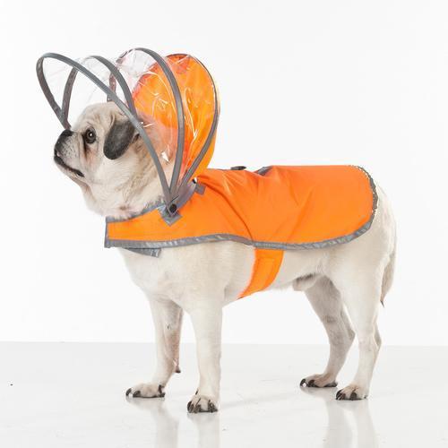 Lightning Line Dog Raincoat - Safety Orange
