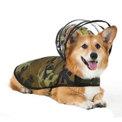 Puddle Jumper Dog Raincoat - Woodland Camo