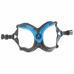 Gooby Trekking Step-in Memory Foam Dog Harness - Ocean Blue