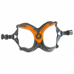Gooby Trekking Step-in Memory Foam Dog Harness - Mandarin Orange