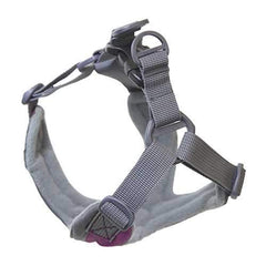 Gooby Trekking Step-in Memory Foam Dog Harness - Purple