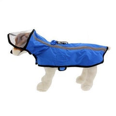 Gooby Adjustable Dog Raincoat - Blue