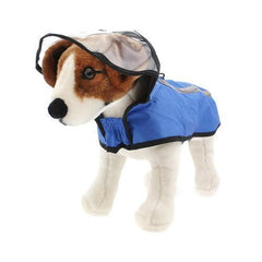 Gooby Adjustable Dog Raincoat - Blue