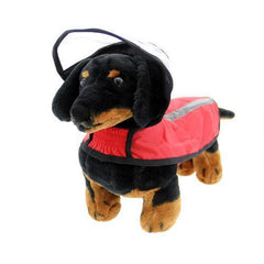 Gooby Adjustable Dog Raincoat - Red