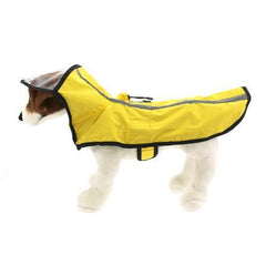 Gooby Adjustable Dog Raincoat - Yellow