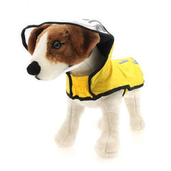 Gooby Adjustable Dog Raincoat - Yellow