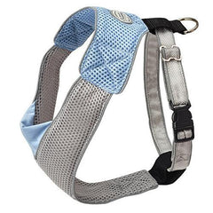 Doggles Blue & Gray V Mesh Harness