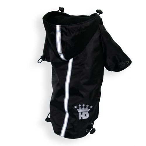 Puppagonia Crown Dog Rain Parka by Hip Doggie - Black