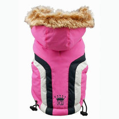 Swiss Alpine Ski Dog Vest by Hip Doggie - Pink