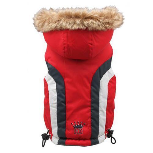 Swiss Alpine Ski Dog Vest by Hip Doggie - Red