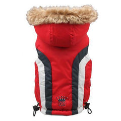 Swiss Alpine Ski Dog Vest by Hip Doggie - Red