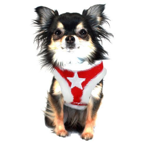 Fur Star Harness by Hip Doggie - Red