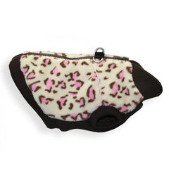 Cheetah Mink Vest by Hip Doggie - White