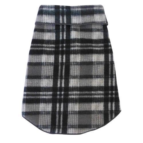 Plaid Dog Pullover - Gray and Black
