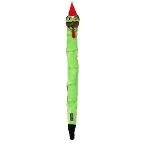 Invincibles Holiday Snake Dog Toy - Green