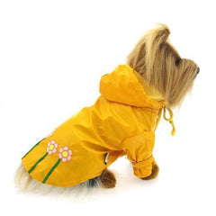 Polka Dots & Daisies Dog Raincoat by Klippo