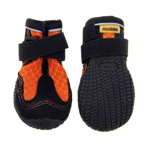 Muttluks Mud Monster Dog Boots - Orange with Black Trim
