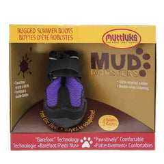 Muttluks Mud Monster Dog Boots - Purple with Black Trim