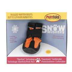 Muttluks Snow Mushers Dog Boots - Orange with Black Trim