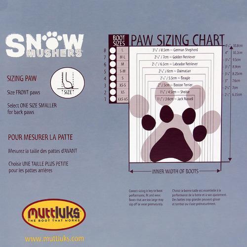 Muttluks Snow Mushers Dog Boots - Orange with Black Trim