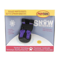 Muttluks Snow Mushers Dog Boots - Purple with Black Trim