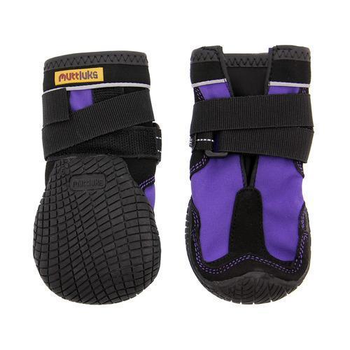 Muttluks Snow Mushers Dog Boots - Purple with Black Trim