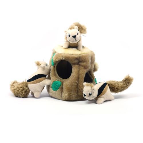 Hide-A-Squirrel Plush Dog Toy