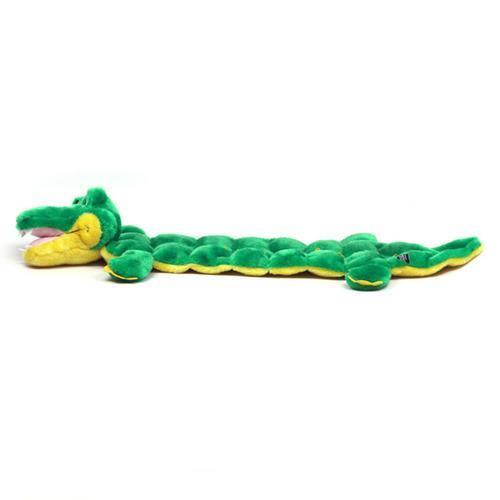 Long Body Gator Squeaker Mat Dog Toy