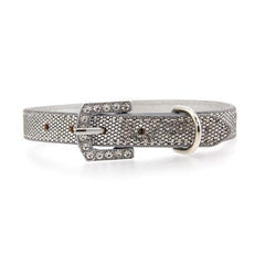 Parisian Pet Paillette Dog Collar - Silver