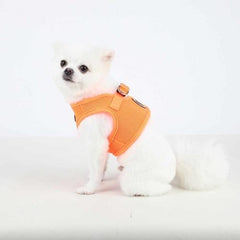 Neon Mesh Soft Dog Harness Vest by Puppia - Orange
