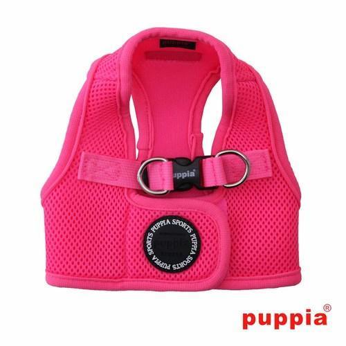 Neon Mesh Soft Dog Harness Vest by Puppia - Pink