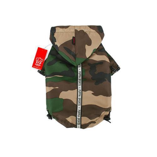 Base Jumper Raincoat Wind Breaker by Puppia - Camo
