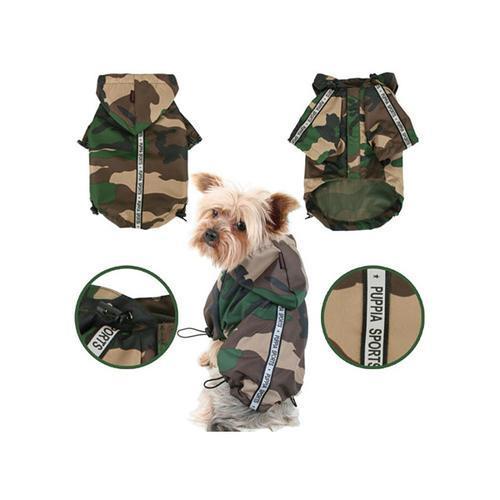 Base Jumper Raincoat Wind Breaker by Puppia - Camo