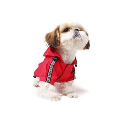 Base Jumper Raincoat Wind Breaker by Puppia - Red