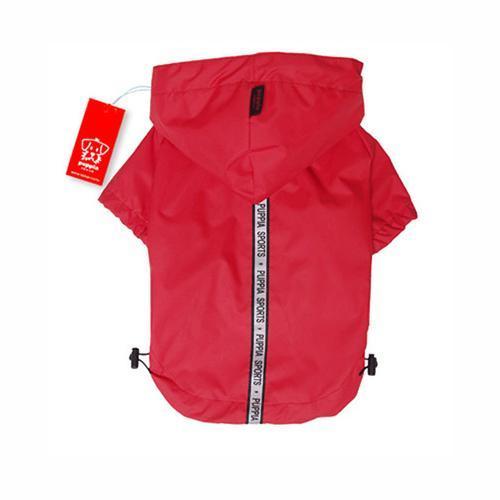 Base Jumper Raincoat Wind Breaker by Puppia - Red