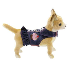 Cupcake Denim Dog Harness