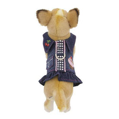 Cupcake Denim Dog Harness