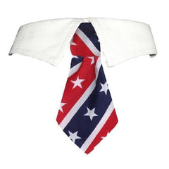 Stars and Stripes Dog Shirt Collar and Tie