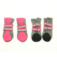 Neon Neoprene Dog Boots - Pink