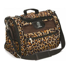 Sherpa Leopard Print Cat Tote