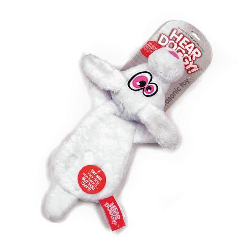 Hear Doggy Flat Dog Toy - Rabbit
