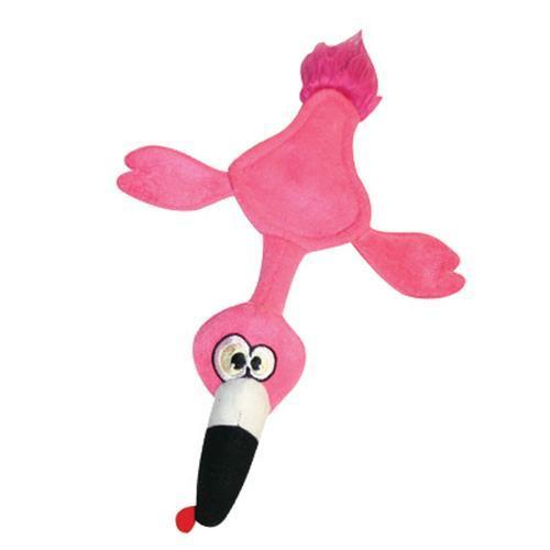 Hear Doggy Flat Dog Toy - Flamingo