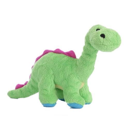 goDog Dino Bruto with Chew Guard Dog Toy - Green