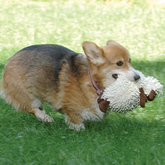 GoDog Fuzzy Wuzzy Sheep Dog Toy - Brown