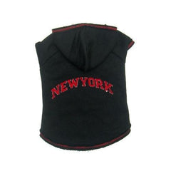 New York Dog Hoodie - Black