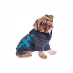 Dexter Dog Hoodie - Gray & Blue